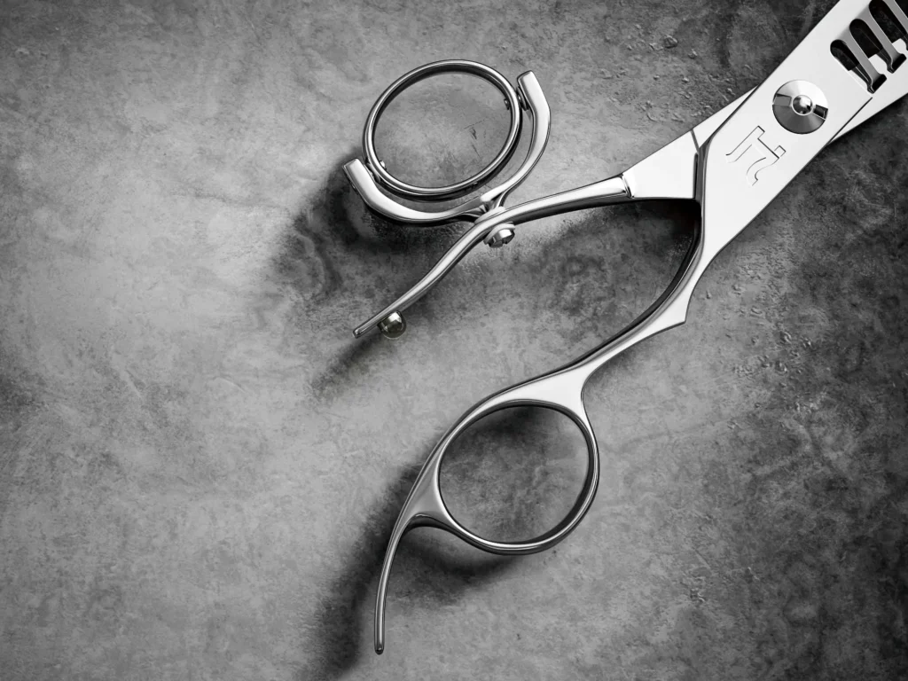 HH313T Hanashi Aru Swivel - 14 Teeth - Deep Texture Hair Shears - Screw-in Bumper