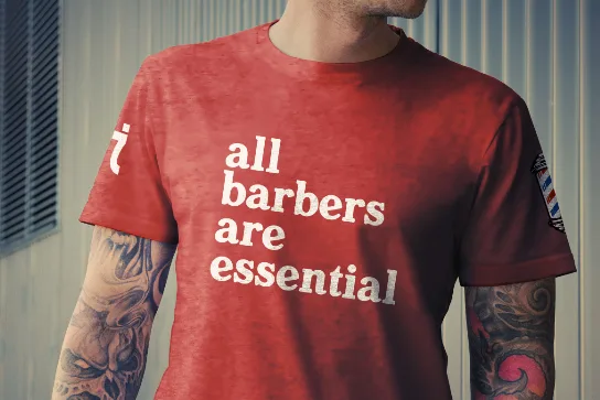 hanzo all barbers are essential shirt as a gift for barber