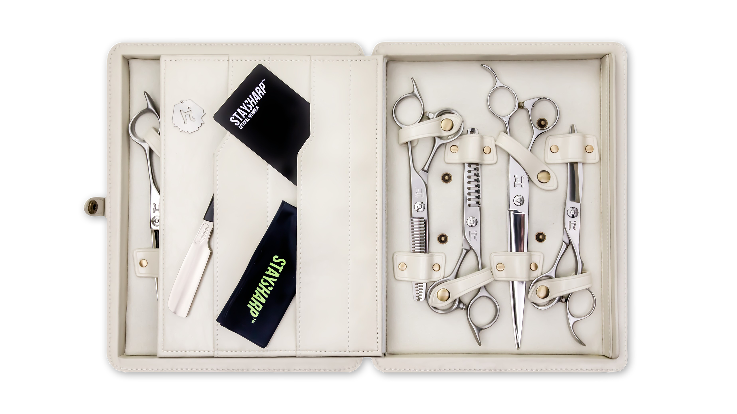 HHBOX8 &#8211; 8 Shear White Leather Box view 2