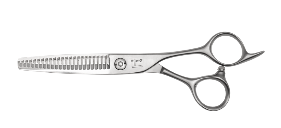 blending hair with scissors