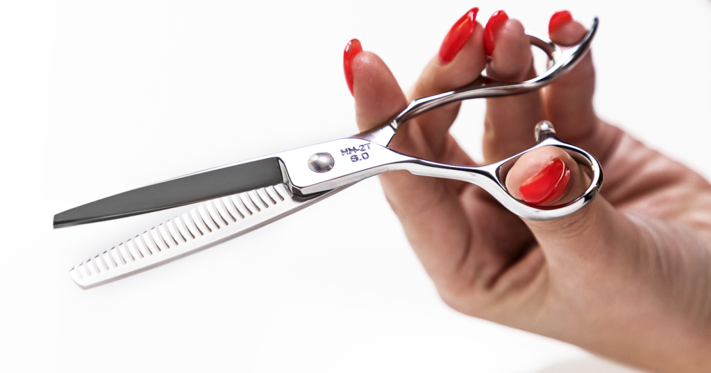 how to use blending scissors