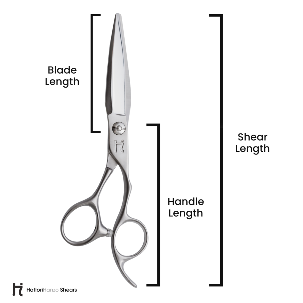 how to measure hairdressing scissors