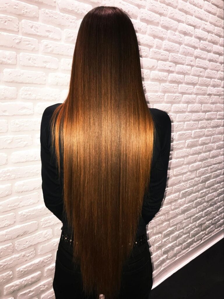 cutting v shape hair