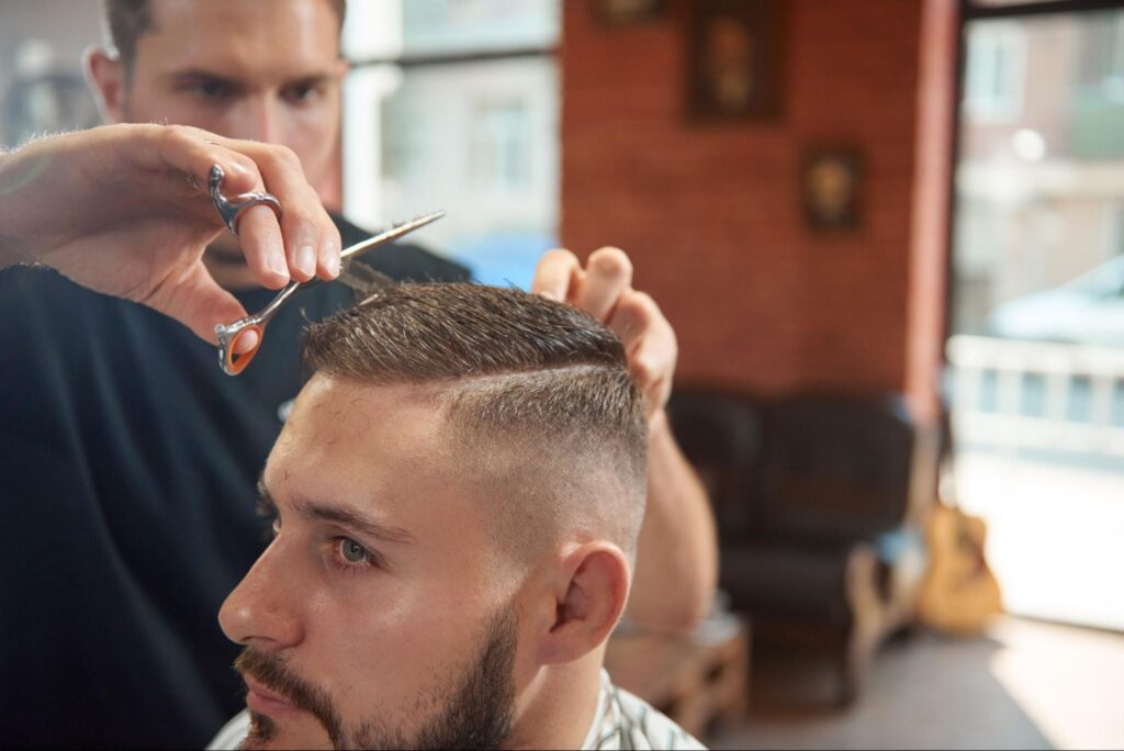 low fade haircut men
