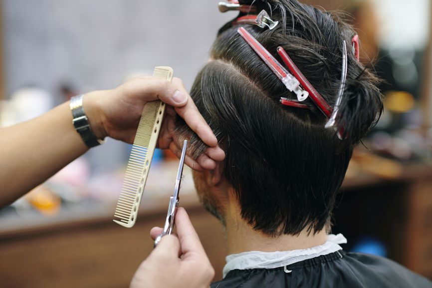 taper style fringe haircut professional haircutting tutorial