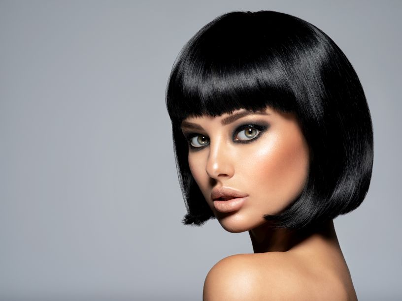 Persian bob shoulder length haircut